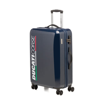 Trolley medio blu in ABS Ducati Corse x Ciak Roncato, Brand, SKU o912000386, Immagine 0